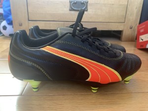 PUMA Football Boots Size 6 Uk Black and Red Good Condition for sale on Ebay
