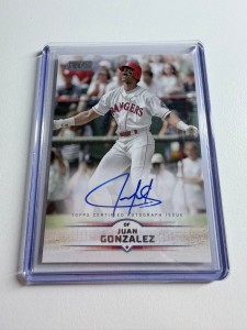 2025 Topps Stadium Club - JUAN GONZALEZ - Texas Rangers - Auto for sale on Ebay