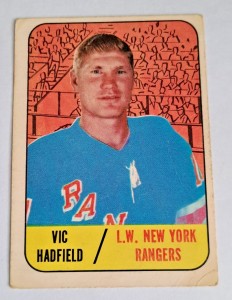 1967/68 TOPPS  #88 VIC HADFIELD New York Rangers for sale on Ebay