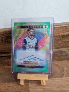 Topps Inception UCC 2024-25 Mikey Moore Rookie Auto /99 Tottenham Hotspur RC for sale on Ebay