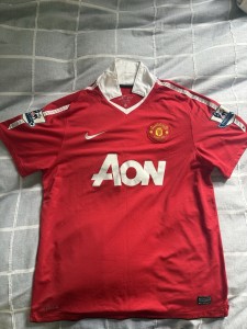 Mens Manchester United 2010 2011 Chicharito #14 Home Football Shirt Nike Size L for sale on Ebay