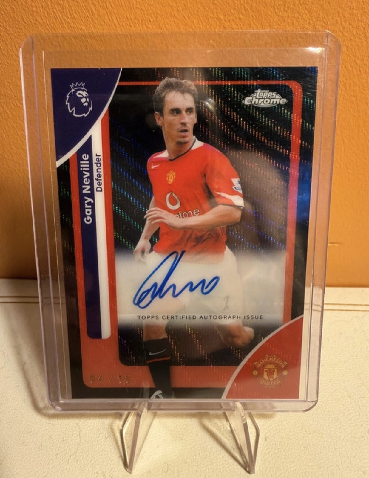Topps Chrome Premier League 25/26  - Manchester United - Gary Neville Auto /10  for sale on Ebay