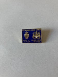 Monaco Leeds United 1995  champions league metal pin football badge   for sale on Ebay