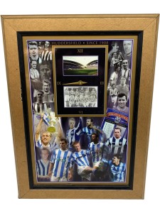 HUDDERSFIELD TOWN Football Memorabilia Collage Clock Framed for sale on Ebay
