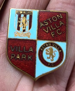 RARE OLD ASTON VILLA F.C. VILLA PARK SHIELD - W.REEVES ENAMEL PIN BADGE for sale on Ebay