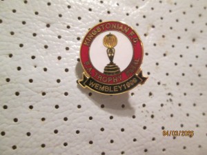 Football Club KINGSTONIAN F.A.Trophy Final Wembley 1999  badge # 5 Maker Mark Pa for sale on Ebay