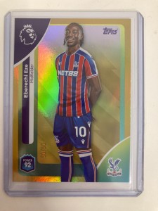 TOPPS FLAGSHIP 2025 EBERECHI EZE CRYSTAL PALACE YELLOW 50/50. for sale on Ebay