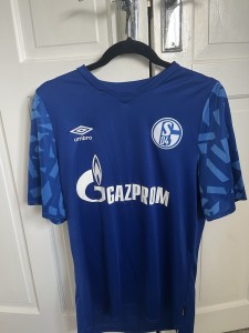 Schalke 2019-20 Home Shirt Large Men’s Authentic Umbro Bundesliga Jersey for sale on Ebay