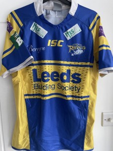 LEEDS RHINOS RLFC - IAN KIRKE - MATCH WORN SHIRT for sale on Ebay
