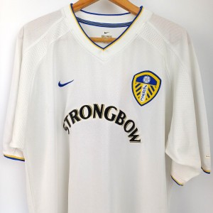 Vintage Leeds United Football Shirt Mens Large White Nike 2000/02 Home Kit for sale on Ebay
