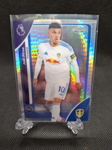 2025-26 Topps Chrome Premier League Prism Refractor Joel Piroe RC Leeds for sale on Ebay