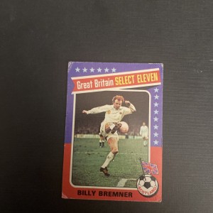 Topps Bazooka Leeds United and  Scotland Bremner Football Card 197 for sale on Ebay