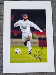 Salomon Olembe Signed Photograph Leeds United Cameroon for sale on Ebay