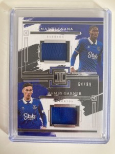 PANINI IMPECCABLE 23/24 ONANA/ GARNER EVERTON DUAL RELIC 64/99 for sale on Ebay