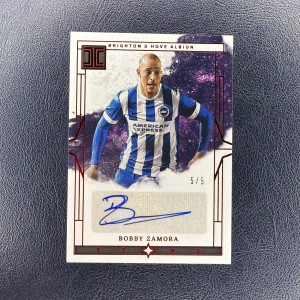 Bobby Zamora /5 Ruby Panini Soccer EPL Impeccable 2023-24 Brighton Auto for sale on Ebay