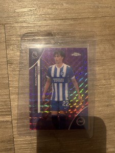 Topps Premier League Chrome kaoru mitoma - brighton /75 pulsar refractor for sale on Ebay