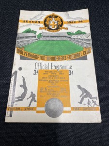 1953/54 Wolves V Arsenal Football Programme for sale on Ebay