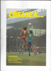 CHELSEA V LIVERPOOL 26/01/1986 FA CUP 4TH ROUND  (C) for sale on Ebay