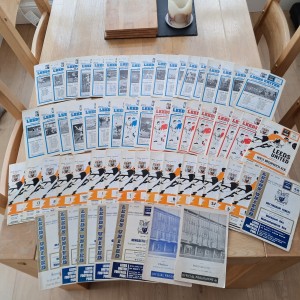 LEEDS UTD. 59 HOME PROGRAMME BUNDLE FROM THE PERIOD 1962 - 1972 (+ PRESS CUTT'S) for sale on Ebay