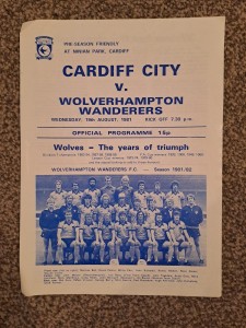 Cardiff v Wolves Friendly 81/82 for sale on Ebay