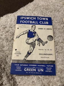 Ipswich Town V Gillingham  Football Prog Div 3 South 9/9/1953 1953/4 PH x 2 for sale on Ebay