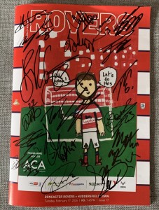 DONCASTER ROVERS v HUDDERSFIELD TOWN - SIGNED - 17/02/26 - LEAGUE 1 for sale on Ebay