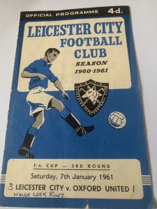 LEICESTER CITY V OXFORD UNITED 1960/61 FA CUP 3RD ROUND PROGRAMME for sale on Ebay