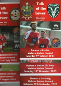 DARWEN V HOLKER OLD BOYS  25/26 for sale on Ebay