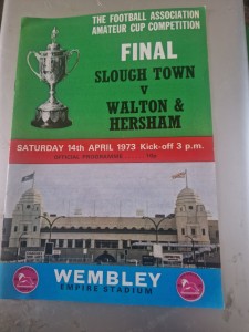 1973 FA Amateur Cup Final Slough Town V Walton & Hersham  for sale on Ebay