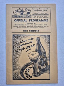 1951-52 - Trowbridge Town V Bristol City Reserves - Friendly - 5th April 1952. for sale on Ebay