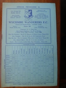 WYCOMBE WANDERERS  v  Oxford City  59/0  Amateur Cup. for sale on Ebay