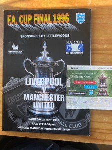 1996 FA Cup Final: Programme  and Ticket Stub: Liverpool v Manchester Utd for sale on Ebay