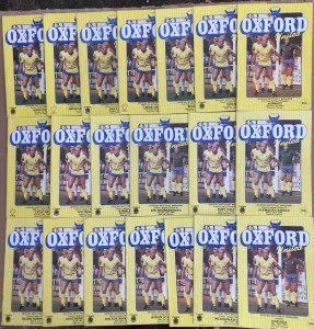 COLLECTION OF OXFORD UNITED FOOTBALL PROGRAMMES 1983/84 ( Division 3 Champions ) for sale on Ebay