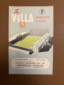 Aston Villa  v Sheffield United  1953/54 (11/2) for sale on Ebay