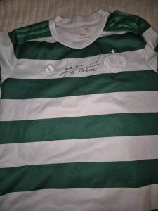 Stiliyan Petrov Hand Signed Celtic Anniversary Shirt for sale on Ebay