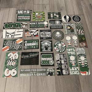 X28 GREEN BRIGADE ULTRAS CELTIC BHOYS STICKERS ANTIFA RARE for sale on Ebay