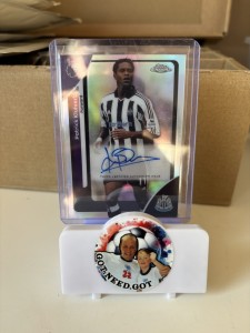 Topps Chrome Premier League 2026 Patrick Kluivert Newcastle Base Auto for sale on Ebay