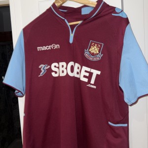West Ham United 2012/2013 Home Football Shirt, Macron SBOBET Shirt Size XL ✅ for sale on Ebay