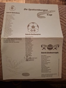 Southampton programme.  Spakenburgse Cup  1995/6 for sale on Ebay