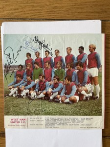 WEST HAM UNITED Magazine Team Picture 1970/1 Signed By 6. for sale on Ebay