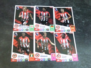 Signed Brentford Trade Cards x 6 Panini Adrenalyn Premier League 2025 for sale on Ebay