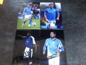 Signed Stockport County Player Photographs x 4 for sale on Ebay