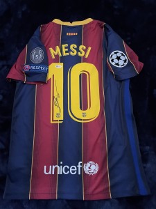 Lionel Messi Autographed Barcelona Hand Signed Shirt ‘Beckett’ Witnessed  for sale on Ebay