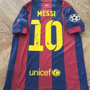 Lionel Messi signed Barcelona Home Shirt With Beckett Authentication 2024 QR for sale on Ebay