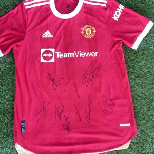 Signed Manchester United home shirt 21/22 Player version CR7 for sale on Ebay