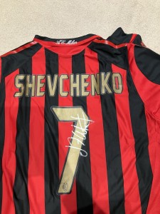 Ac Milan Signed Shevchenko  Shirt for sale on Ebay