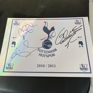Tottenham Hotspur FC Hand Signed Autographs Different Sizes for sale on Ebay