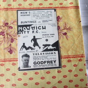 Norwich v Ipswich Div 3 South 1949/50 for sale on Ebay