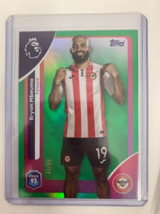 TOPPS PREMIER LEAGUE 2026 BRYAN MBEUMBO BRENTFORD GREEN 41/99. for sale on Ebay