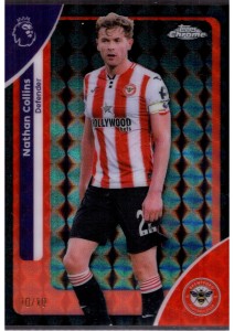 Nathan Collins /10 2025-26 Topps Chrome Premier League Brentford for sale on Ebay